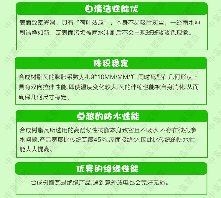 合成树脂瓦优势